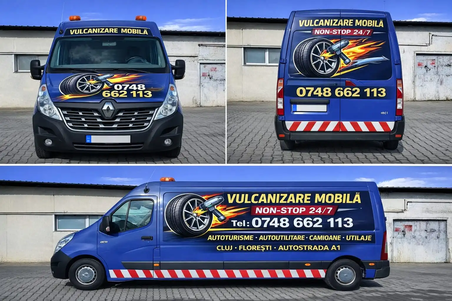 Vulcanizare mobilă Cluj-Napoca – reparație pană la domiciliu